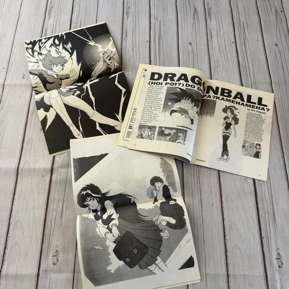 Animenominous Anime Magazine Lot Premiere #1 2 4 DBZ‎ Ranma Urusei 90s
